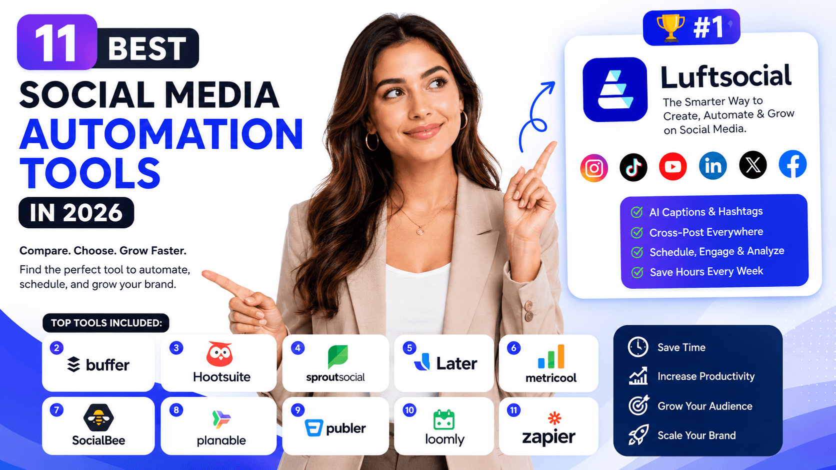 11 Best Social Media Automation Tools in 2026: Why Luftsocial Is the Best Choice for Creators, Brands, and Teams